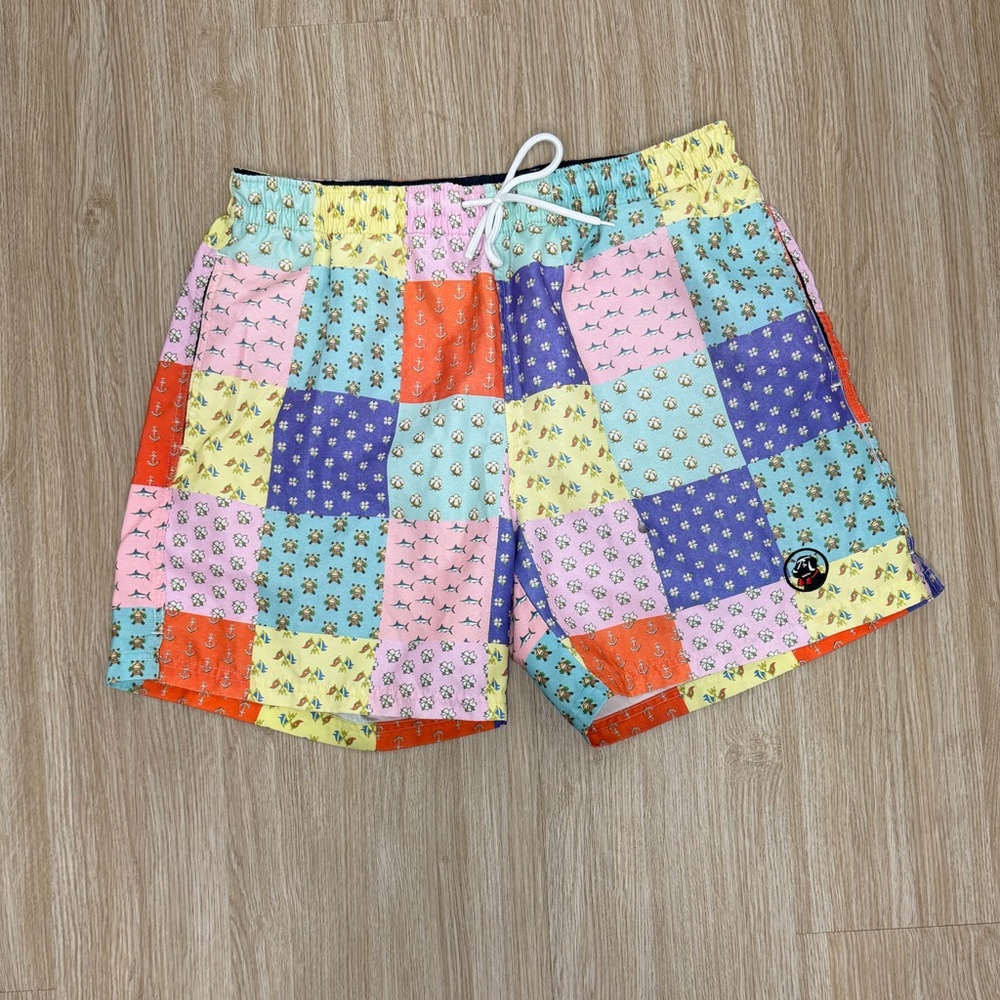 Southern Proper Patchwork Multicolor Men’s Swim Trunks